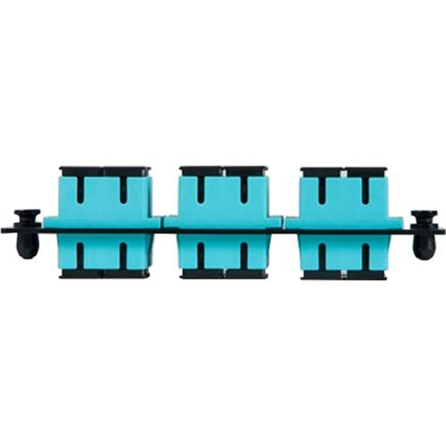 ICC ICFOPC161G SC-SC Duplex Fiber Optic Adapter Panel, Multimode, 12 Fibers, Blue