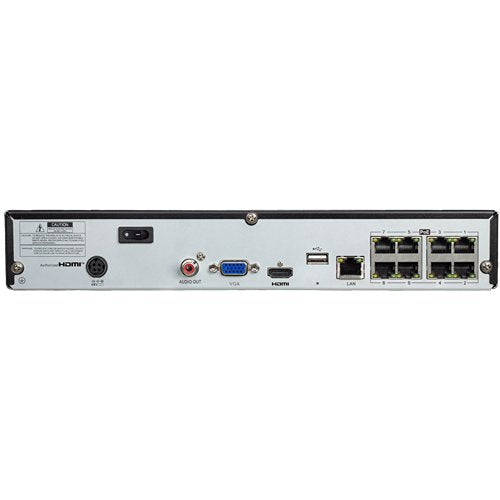 G.S.D KIT6OVIP5MP-AI-B Octavue 8 Channel, 6 Camera, 5MP Network Camera, Kit, Black