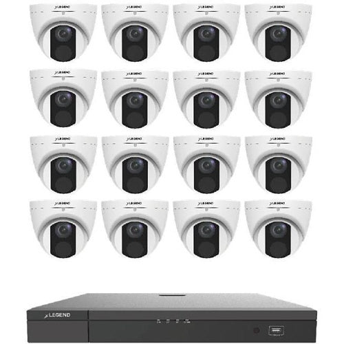 Inaxsys INLG16164KN4TT Legend IP 16-Channel Camera and NVR Kit with 16x4MP Cameras Included