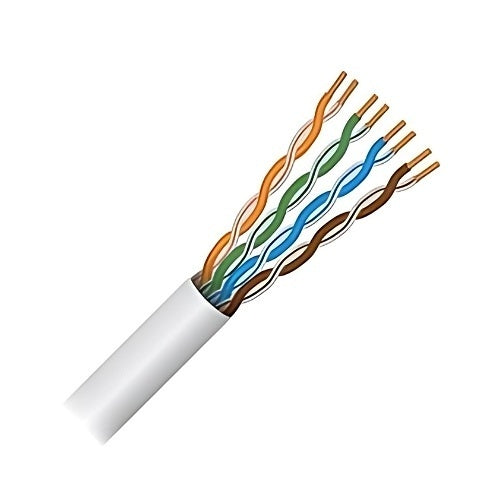 Paige 710648AWT CAT6a 23AWG 4-Pair Riser Cable, 1000\' Reel, White