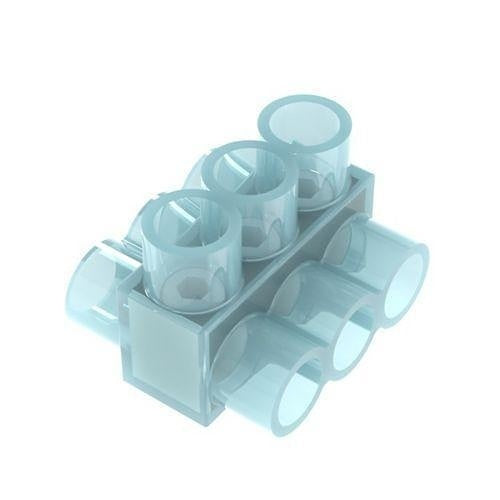 Panduit PCSB250-3-6Y Multi-Tap Connector, Double-S Double-Sided, Clear