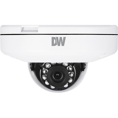 Digital Watchdog DWC-MF5WI8TW MEGApix 5MP Ultra Low-Profile Vandal Dome IP Camera, 8mm Fixed Lens, White