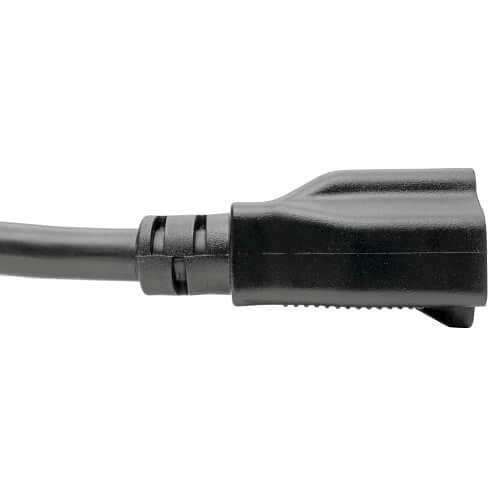 Eaton Tripp Lite P046-06N-T Power Cord Adapter, NEMA L5-20P to NEMA 5-15R, Heavy-Duty, 20A, 125V, 12AWG, 6\\" (15.24cm), Black