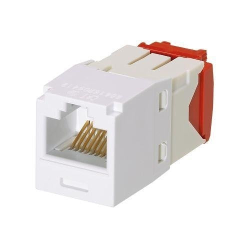 Panduit CJ5E88TGWH-24 Mini-Com Module Cat 5e UTP Keystone Jack, 8 Pos 8 Wire, White