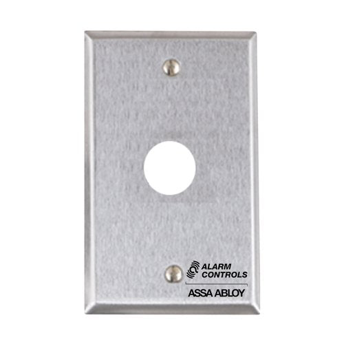 Alarm Controls RP-24SG Single Gang Remote Key Switch Plate, Stainless Steel