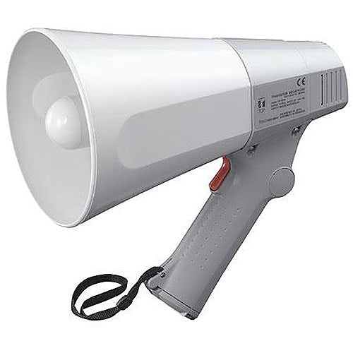 TOA ER-520W Hand Grip Megaphone with Whistle, 6W-10W Output, Gray Image of 65-ER520W