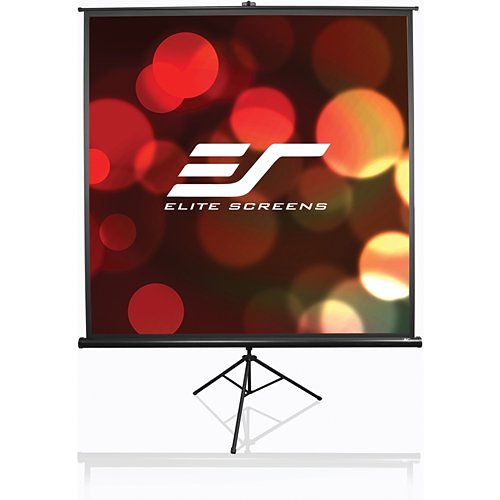 Elite Screens 92 Diagonal Tripod Portable Screen - Black (T92UWH) Image of E8-T92UWH