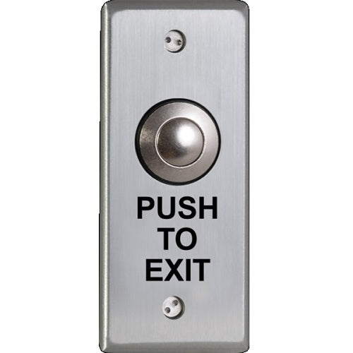 Camden CM-9080PTE Push to Exit Vandal Resistant Switch, DPDT, Momentary, Narrow