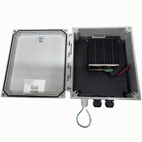 KBC Networks PWB-S2-G1 PoweBox Enclosures for Pole Mounted Security, IEEE802.3af/at PoE/PoE+ Devices Plus non-PoE Port, Ports up to 30W Each, (Replaces KBC-SPB-1AF-48)