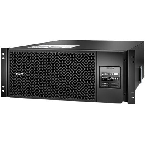 APC SRT6KRMXLI Smart-UPS On-Line, kVA 6 kW, Rackmount 4U, 230V, 6x C13, 4x C19 IEC Outlets, Network Card+SmartSlot, Extended Runtime, with Rail Kit