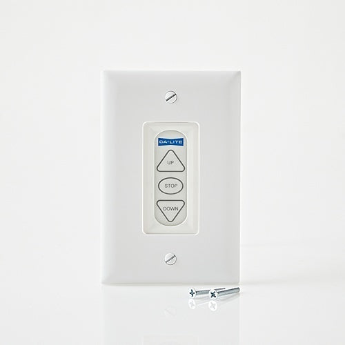 Da-Lite 40975 Low Voltage Wall Switch, White