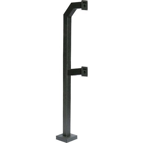 PEDESTAL PRO 72-DSP-3-12-12 Mounting Pedestal for Card Reader, Intercom System, Keypad, Biometric Reader, Telephone Entry System, Housing, Access Control System, Push Button, Camera - Black Wrinkle Image of PM-72DSP3212