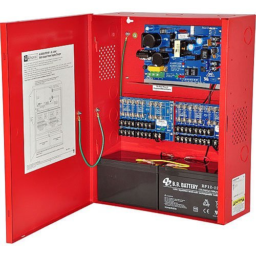 Altronix AL400ULXPD16R Access Power Supply Charger, AL400ULXR with (2) PD8 Power Distribution Modules Installed