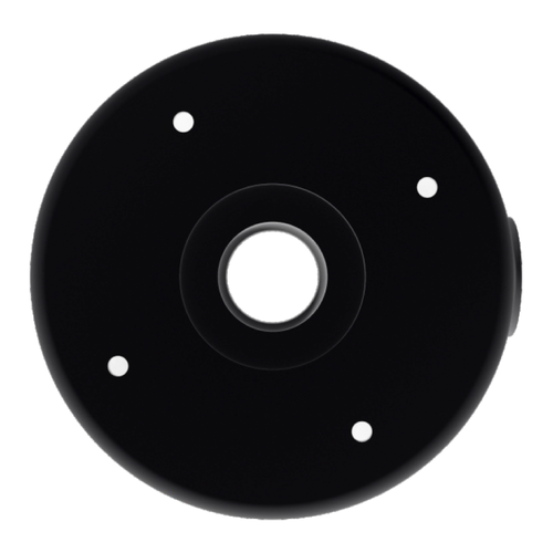 G.S.D EB3BASE4-B Junction Box for Turret & Eyeball Cameras, Weather Resistant, Black
