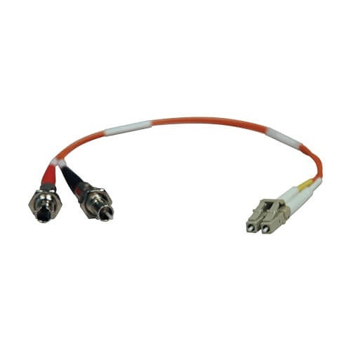 Tripp Lite N457-001-62 Duplex Multimode 62.5/125 Fiber Adapter, LC-ST M/F, 1\' (0.31m)