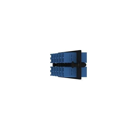 Panduit FAP12WBUDLCZ Wallplate 12 Duplex LC Adapters, Zirconia, Blue