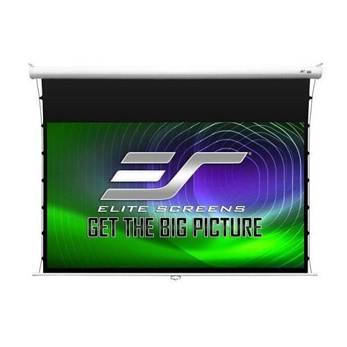 Elite Screens MT125XWH3-E12 Manual Tab-Tension 3 Series Pull-Down Projection Screen, 125\\", Matte White