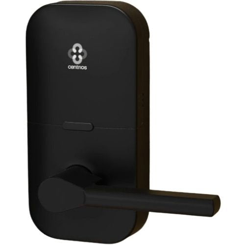 Centrios CEB100-TB-BSP-PARA-CE234S-497-KR Cylindrical Lock Key-in-Lever, Taylor Bay, PARA, 2 3/4\\" Backset Square Corner Latch, ANSI 4 7/8\\", Black Suede Powdercoat