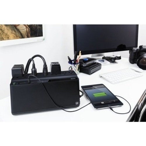 APC BE600M1 Back-UPS, 600VA, 120V, 1-USB Charging Port, NEMA Outlets, 2-Surge