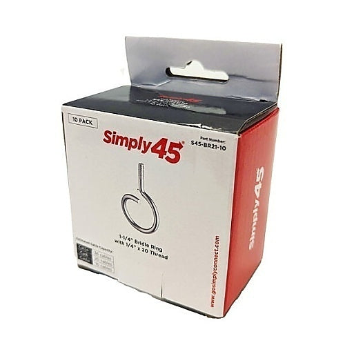 Simply45 S45-BR21-10 Bridle Ring 1/4\\"x20, Size 1-1/4\\", 10-Pack