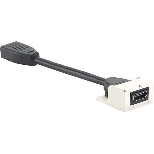 Panduit CMHDMITWH Pan-Net HDMI 2.0 Coupler Module with Pigtail, White