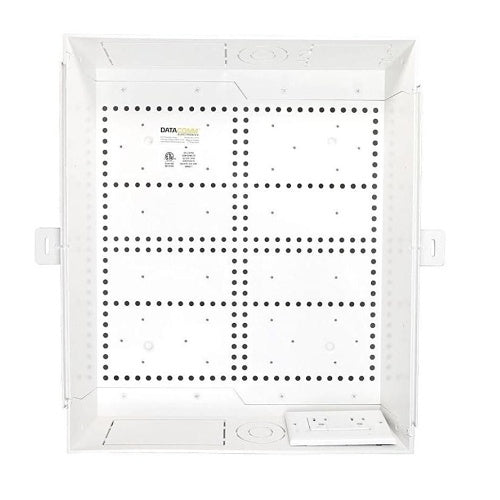 DataComm 45-8031-1C-MAG Connected Media Box with Duplex 20A Receptacle for Cable Management