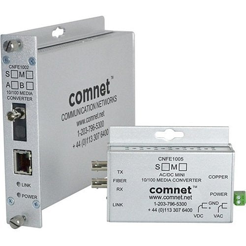ComNet CNFE1004M1A Media Converter, A, SC Connector, Multimode, Fiber, 100Mbps
