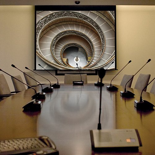 Draper 139042 165\\" Access Electric Projection Screen, 16:10, Matt White XT1000E