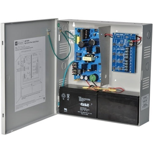 Altronix SMP7PMP4220 Power Supply Charger, 4 Fused Outputs, 12/24VDC at 6A, 220VAC, Supervision, BC300 Enclosure