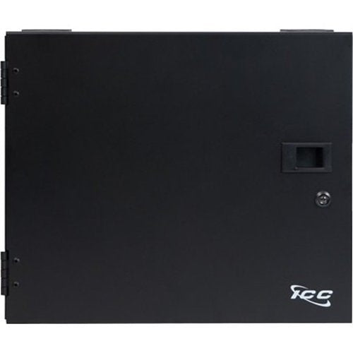 ICC Mounting Box for Fiber Optic Cassette, Adapter Panel - Black Powder Coat Image of H2-FODE41WM