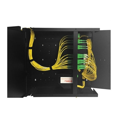OCC WTC2BC Cabinet Wall Mount Fiber Enclosure, Customer Side Door Removable with locking Slam Latches