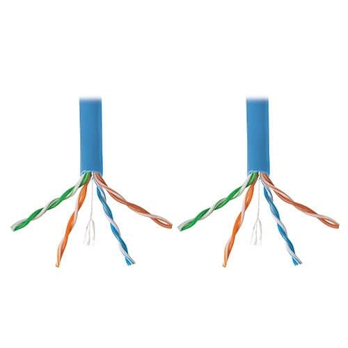 Tripp Lite N220-01K-BL CAT6 Gigabit Bulk UTP Stranded 24AWG CMR PVC Cable, 1000\' (304.8m), Blue