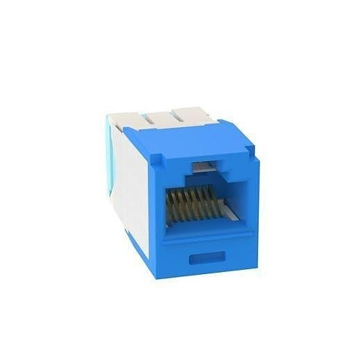 Panduit CJT6X88TGBU Keystone Jack, Mini-Com Module CAT6a 28/30AWG UTP, Blue