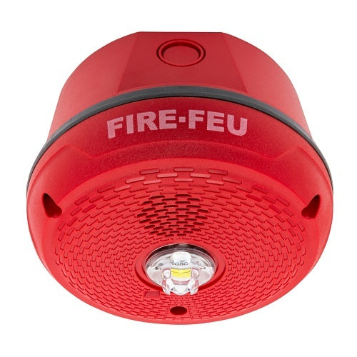 System Sensor PC2RKLED-B Outdoor LED Horn Strobe, Ceiling Mount, Red