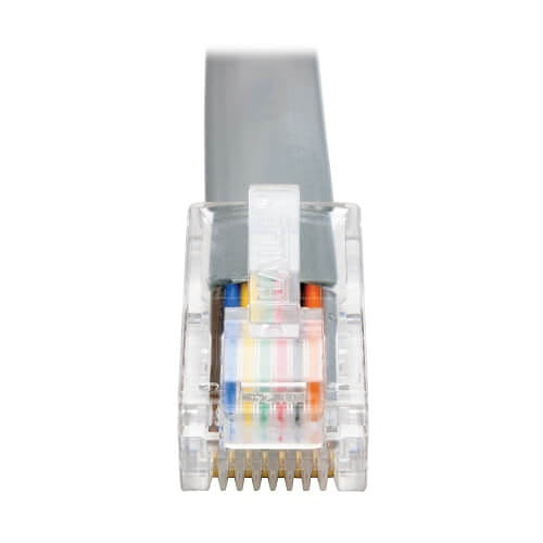 Tripp Lite U209-006-RJ45-X USB-A to RJ45 Serial Rollover Cable (M/M) - Cisco Compatible, 250 Kbps, 6\' (1.83 m), Gray