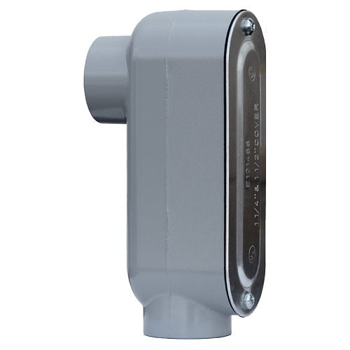 Dottie LB300CG Conduit Adapter, 3\\" LB Threaded Conduit Body with Cover and Gasket