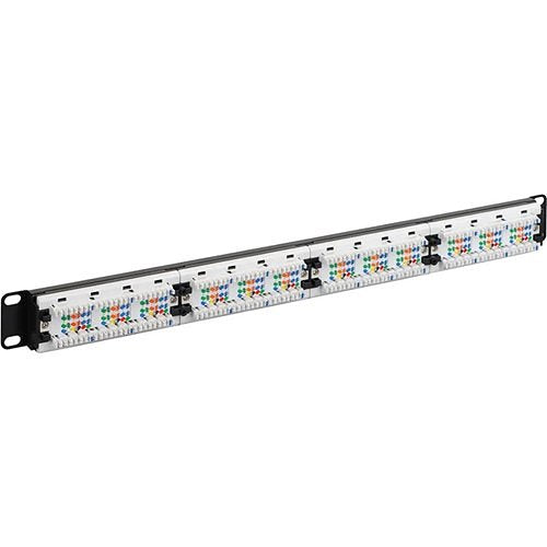 ICC ICMPP2460V CAT6 Patch Panel, 24-Port, 1U RMS, 6-Pack