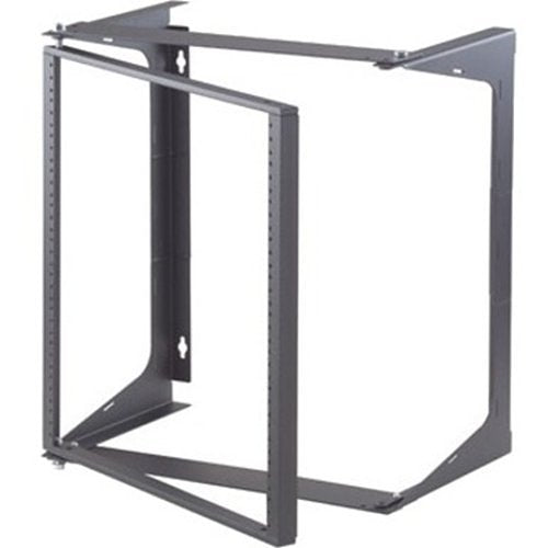 Ortronics 19-21-T18DB Swing-EZ Wall Rack, 18", Black