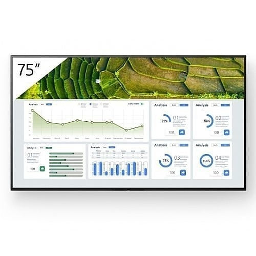 Sony Pro FW75BZ30L BRAVIA 75" 4K HDR Professional Display, 24-7 Operation, Portrait-Tilt, Pro-Mode, Airplay and Chromecast (Replaces FW-75BZ30J)