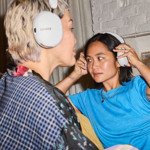 Sonos ACEULUS1 Sonos Ace Ultra Noise-Canceling Headphones, USB-C and 3.5mm, Soft White