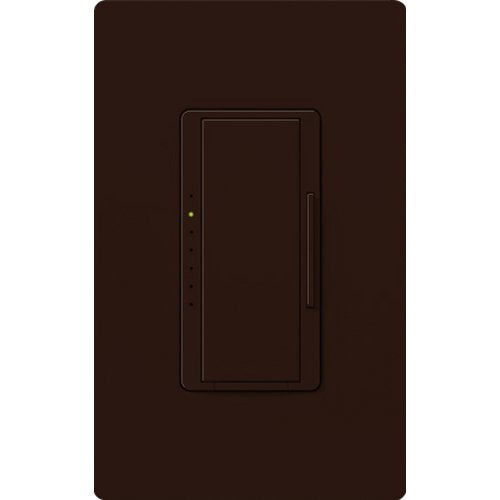 Lutron RRD-6ND-BR Maestro RF Dimmer, Works with RA2 Select / RA3 Systems, 150W LED / 600VA MLV, Single Pole / Multi-Location,Neutral Required, 120V, Brown