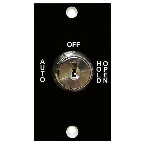 Camden CM-160/22 Key Switch With Plastic Lamacoid Mini Faceplate