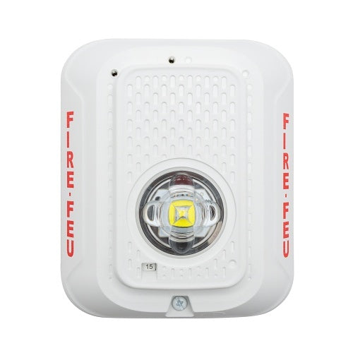 System Sensor SWLED-B L-Series Wall-Mount Strobe with LED, Bilingual Marking, White