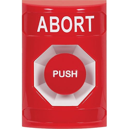 STI SS2004AB-EN Red No Cover Momentary Stopper Station with ABORT Image of SF-2004ABEN