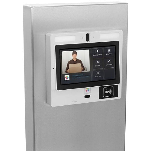 Pedestal Pro MX-SS-12S 53\\" Pedestal Tower for ButterflyMX 12\\" Touch Panel Unit, Stainless Steel