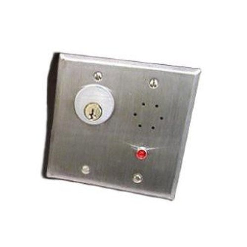 Dortronics 7286-PT5-24XK 7286 Series Local Door Prop Alarm and Key Switch, Standard 1-1/8\\" Mortise Cylinder Door Prop Alarm