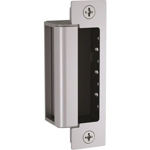 HES 1600-104-630 1600 Series Electric Strike, Strike Lip Extension Trim Adaptor, Satin Stainless Steel Image of HE-161040