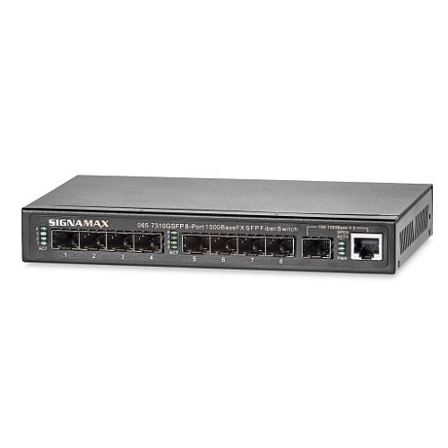 Signamax FO-065-7310SFP 8-Port 100 SFP Compact Unmanaged Fiber Switch