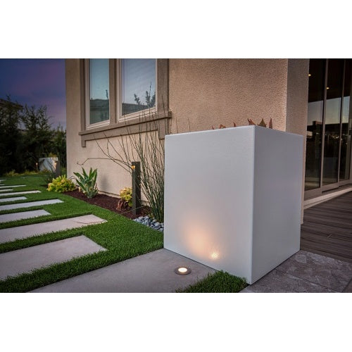 FX Luminaire VO-ZD-1LED-RD-SS 1-LED Wall Light  with Round Faceplate, Zoning / Dimming, Stainless Steel