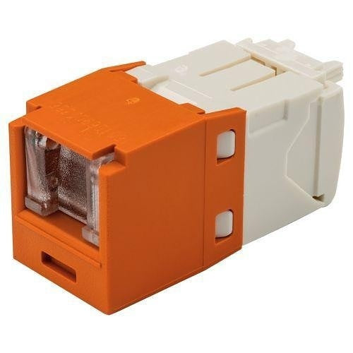 Panduit CJH688TGOR CAT6 Spring Shuttered Jack Module, TG Style, Orange